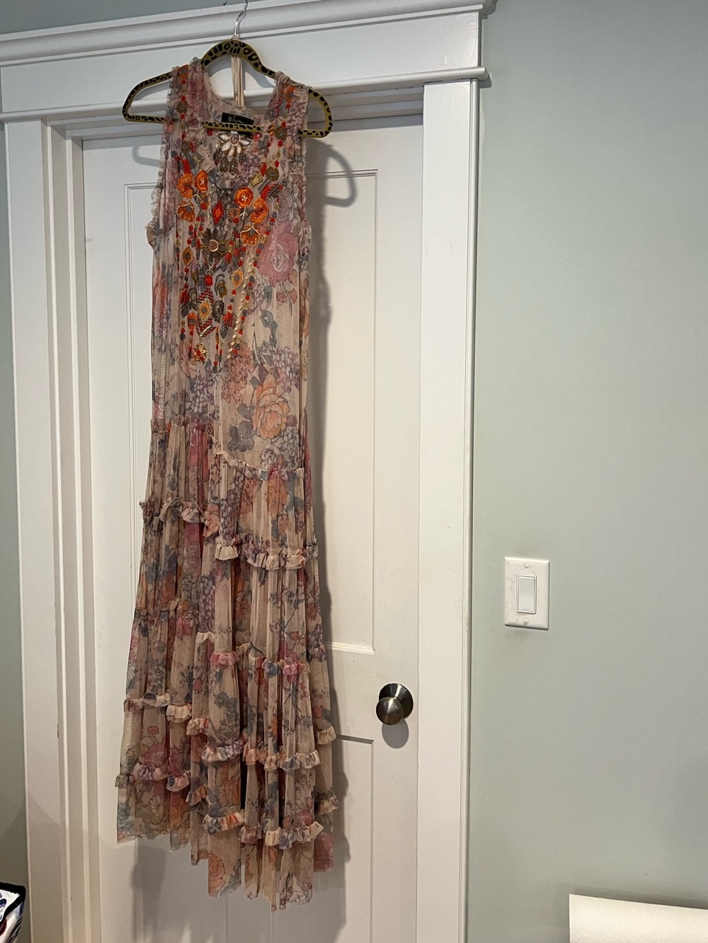 Johnny Was Anaxis Mesh Dress - Sz. L - Picture 4 of 9